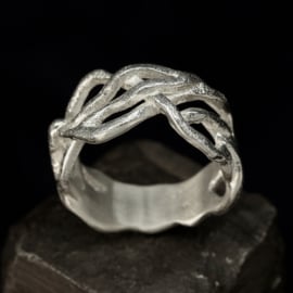 Zilveren ring 01540