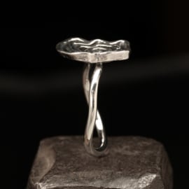 Zilveren ring 01605