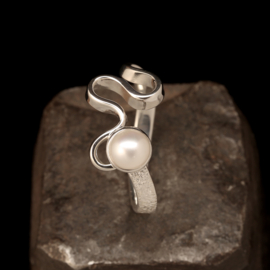 Zilveren ring 01595