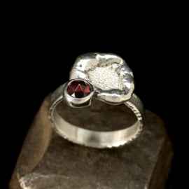 Zilveren ring 01545