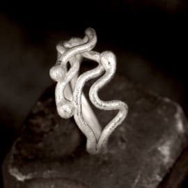 Zilveren ring    01727