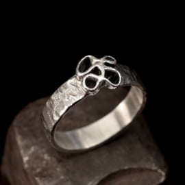 Zilveren ring 01616