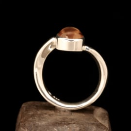 Zilveren ring  met Citrien    023088