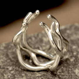 Zilveren Ring 00192