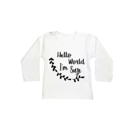 Baby/Kids Shirt Hello World I'm Naam