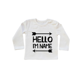 Baby/Kids Shirt Hello I'M NAME