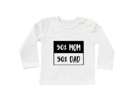 Baby/Kids Shirt 50% MOM 50% DAD