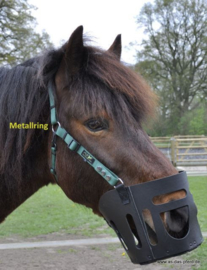 AS das Pferd - Lederen graasmasker / graaskorf met halster