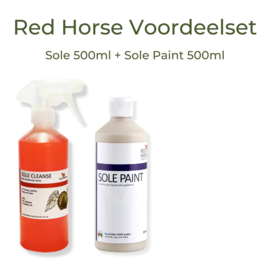 Red Horse Voordeelset - Sole Cleanse 500 + Sole Paint 500ml