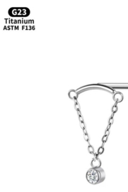Floating Helix Cabouchon
