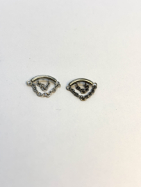 Floating/ hidden helix top zirc.  klauwzetting PLATINUM