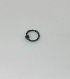 Black Colored Ball Closure Ring 1.2 x 8 mm