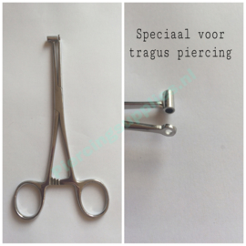 Tragus piercing klem