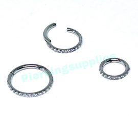 Jeweled Segment Clickers 1.2 mm in diverse maten