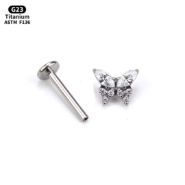 Top Butterfly + Zirconia Titanium