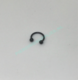 Black Colored Circulair Barbell 1.2 x 8 mm