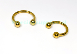 Gold Colored Circular Barbell diverse maten