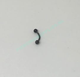 Black Colored Curved Barbell 1.2 x 8 mm