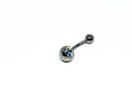 Single jeweled navel 1.6 x 6 mm