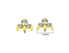 Top Trinity + Zirconia Gold titanium