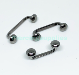 Flat Surface barbell  met disc 1.2 mm