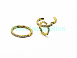 Gold Colored Jeweled Segment Clicker div maten