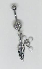 Navel Piercing Feather