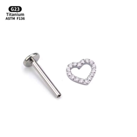 Top Heart + Zirconia Titanium