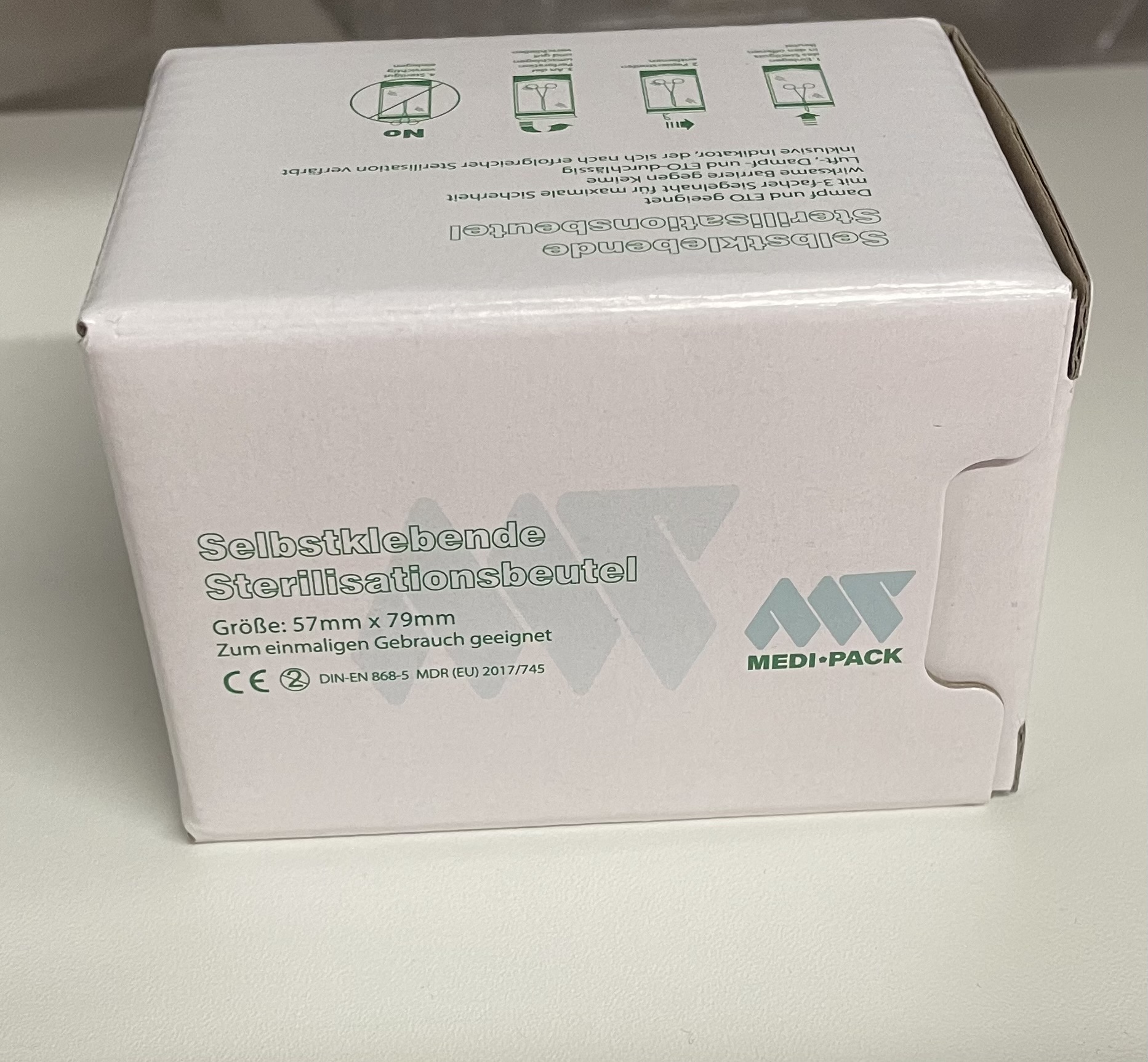 Steribags Extra Small  (57x79 mm) zelfklevend