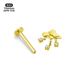Top Cloud + Zirconia Gold Titanium