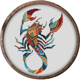 Borduurpakket Mandala Schorpioen - 276 - Awesome Pattern Studio