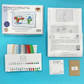 Borduurpakket - Margaret Sherry - It's snow fun without you - Bothy Threads