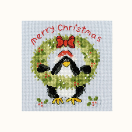 BORDUURPAKKET MARGARET SHERRY CHRISTMAS CARDS - PRICKLY HOLLY - BOTHY THREADS