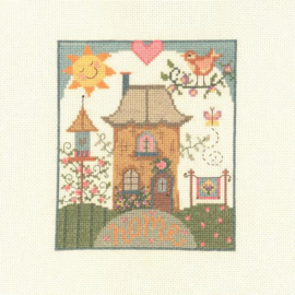 My Cross Stitch – Folk Art Counted Cross Stitch Kit – Home Sweet Home (DMC garens)