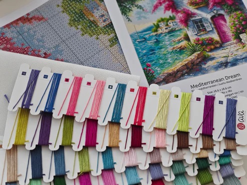 133 - Borduurpakket AVA Stitch - Mediterranean Dream - Mediteraanse Droom
