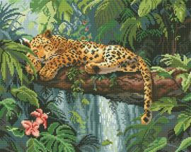 BORDUURPATROON LETI L500 - Jungle Nap -  Jungle Slaapje (ALLEEN PATROON)