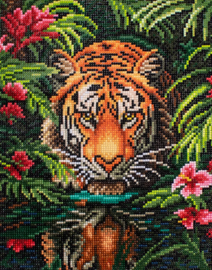 LT04 Tiger in the Jungle - Diamond Painting - Letistitch