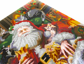 481-081 Paws and Presents - Diamond Painting op houten frame - Letistitch (Limited Edition)