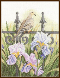 Borduurpakket - Home and Garden - Backyard Beauties: Dove - Lanarte