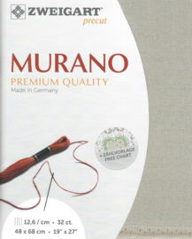 Murano 32ct 6028 (48 x 68 cm) - Zweigart - Natural