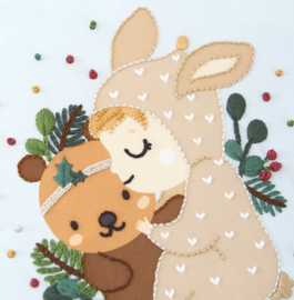 Baby Sleeping Girl - Embroidery (Slapend Meisje)