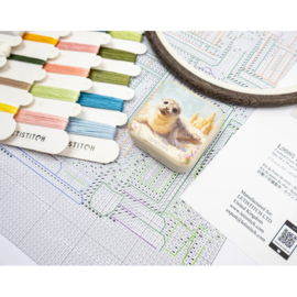 Borduurpakket LETI 9985 - Beach Bliss - Strand Geluk - Leti Stitch