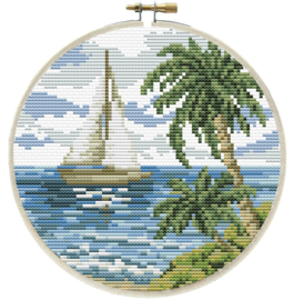 SAILING AWAY - LADYBIRD (inclusief houten borduurring)