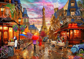 LDS 7004 After the Rain, Paris - Diamond Painting - Letistitch (100 x 70)