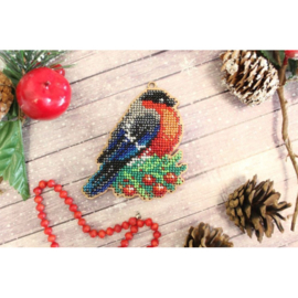 O-070 CHRISTMAS TREE DECORATION. BULLFINCH (Kerstdecoratie: Roodborstje)