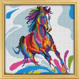 Borduurpakket Mandala Paard - 498-1 - Awesome Pattern Studio
