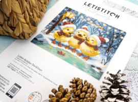 Borduurpakket LETI L9968 - Holiday Ducklings - Vakantie Eendjes