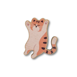 Cat Needle Minder - Stripey - The Crafty Kit Company