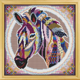 Borduurpakket Mandala Zebra - 273-1 - Awesome Pattern Studio