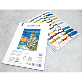 Borduurpakket LETI 9993 Lighthouse Noel - Kerst Vuurtoren - Leti Stitch